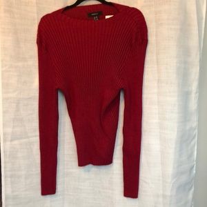 Ribbed crewneck sweater
